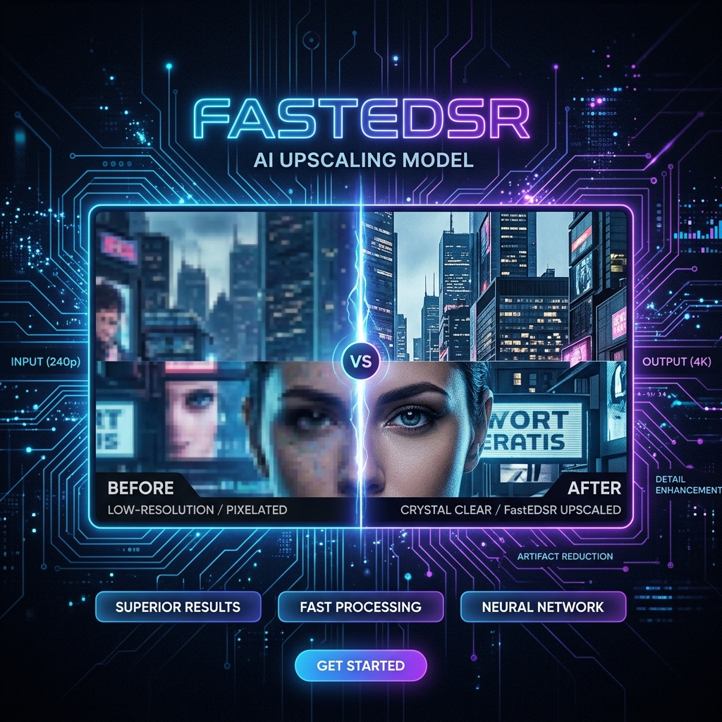FastEDSR AI Upscaling