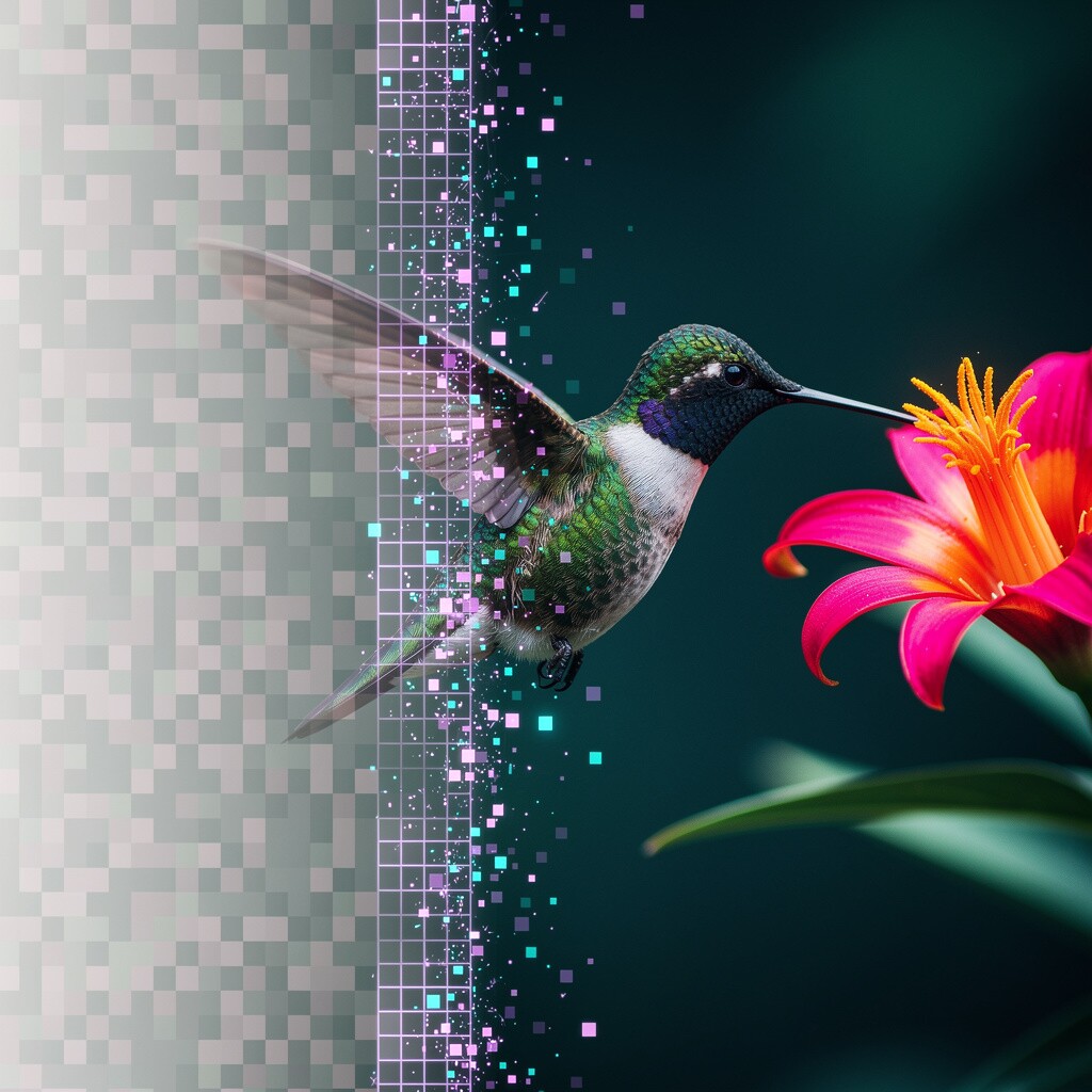 SRNet ×4 upscaling a detailed image in the browser