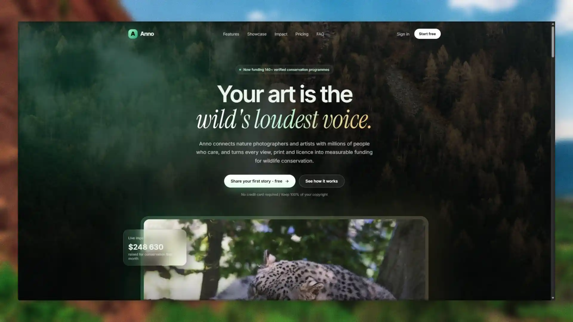 Anno wildlife conservation platform