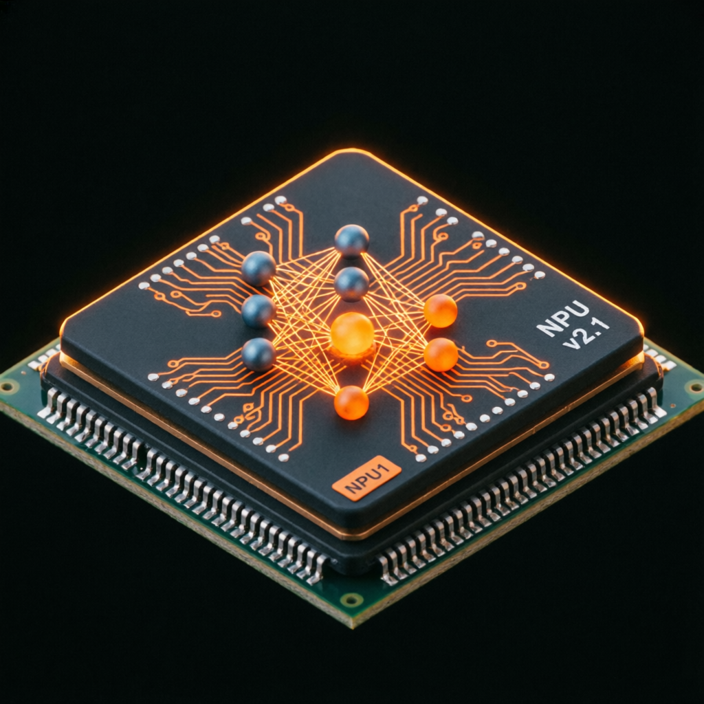 SYNAPSE NPU chip — neural network on silicon